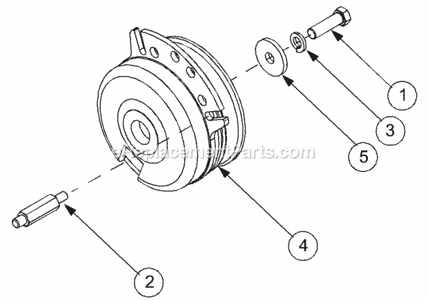 Pto Clutch Diagram and Parts List for GT2521-48 13A-278M710 Cub Cadet Lawn Tractor